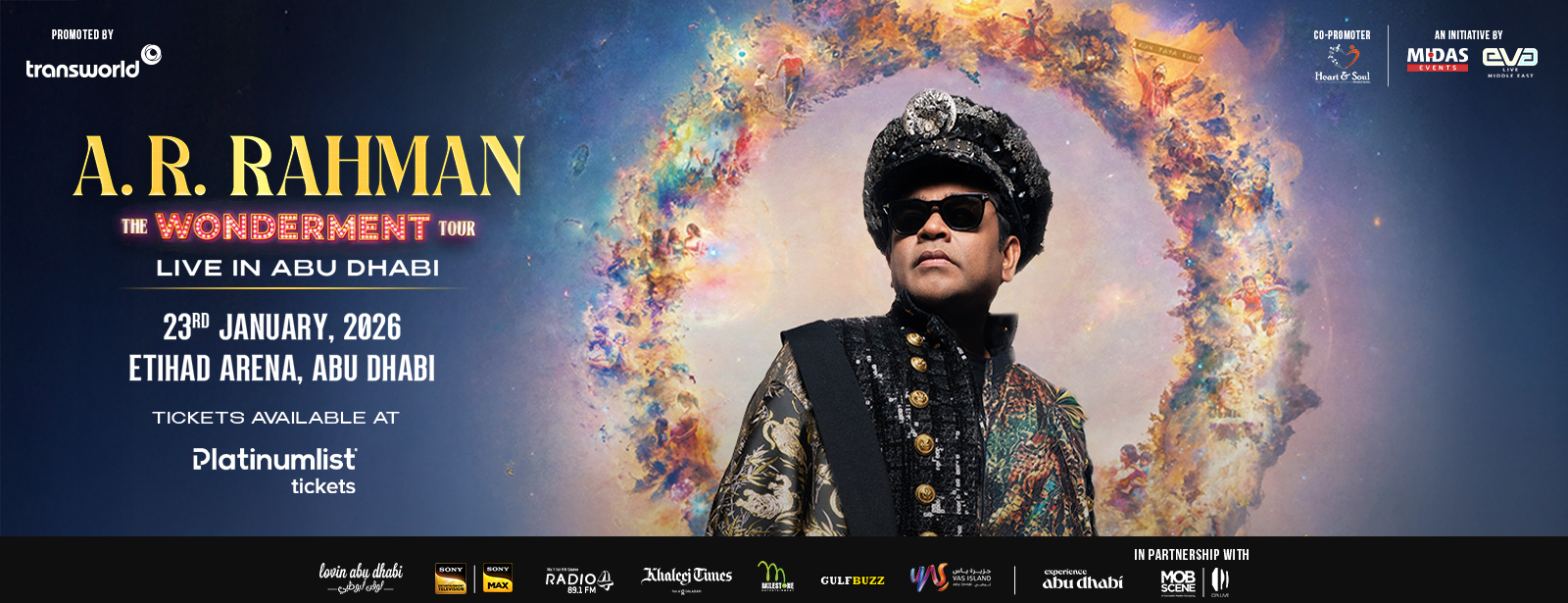 أي. آر. رحمان مباشرةً في أبوظبي