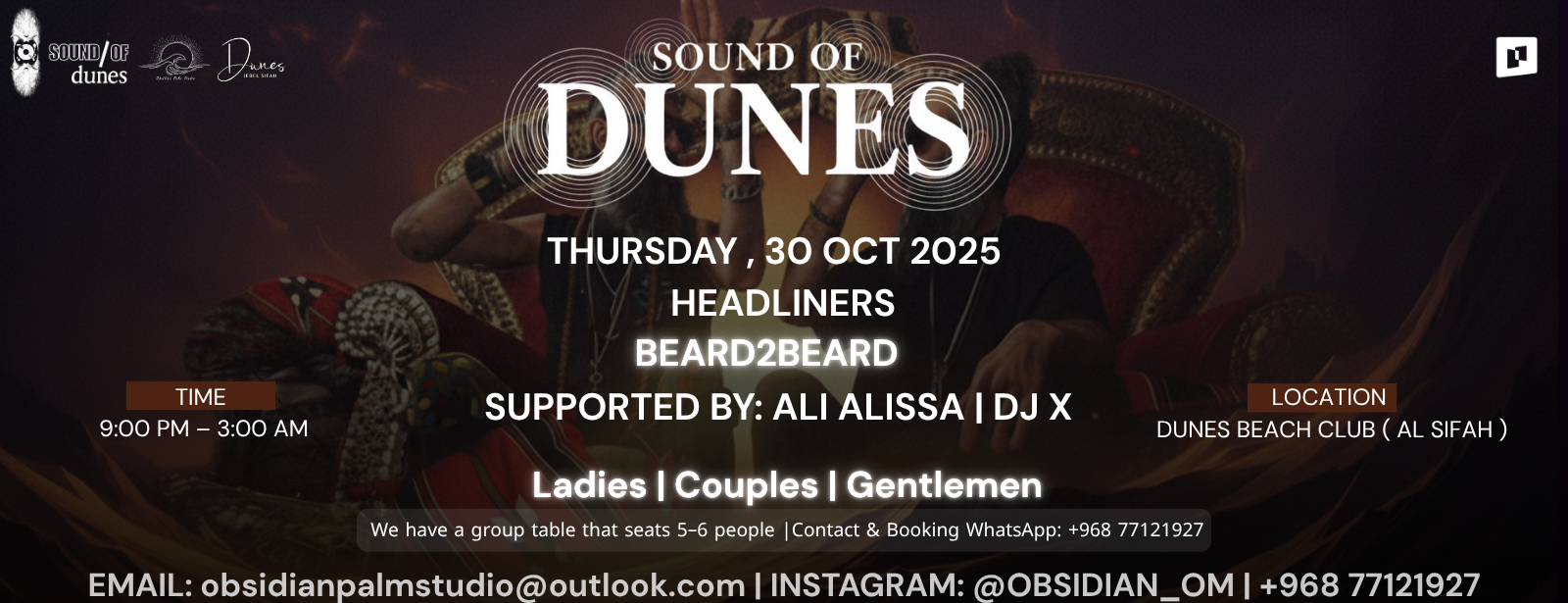 Sound of Dunes Jebel Sifah in Muscat