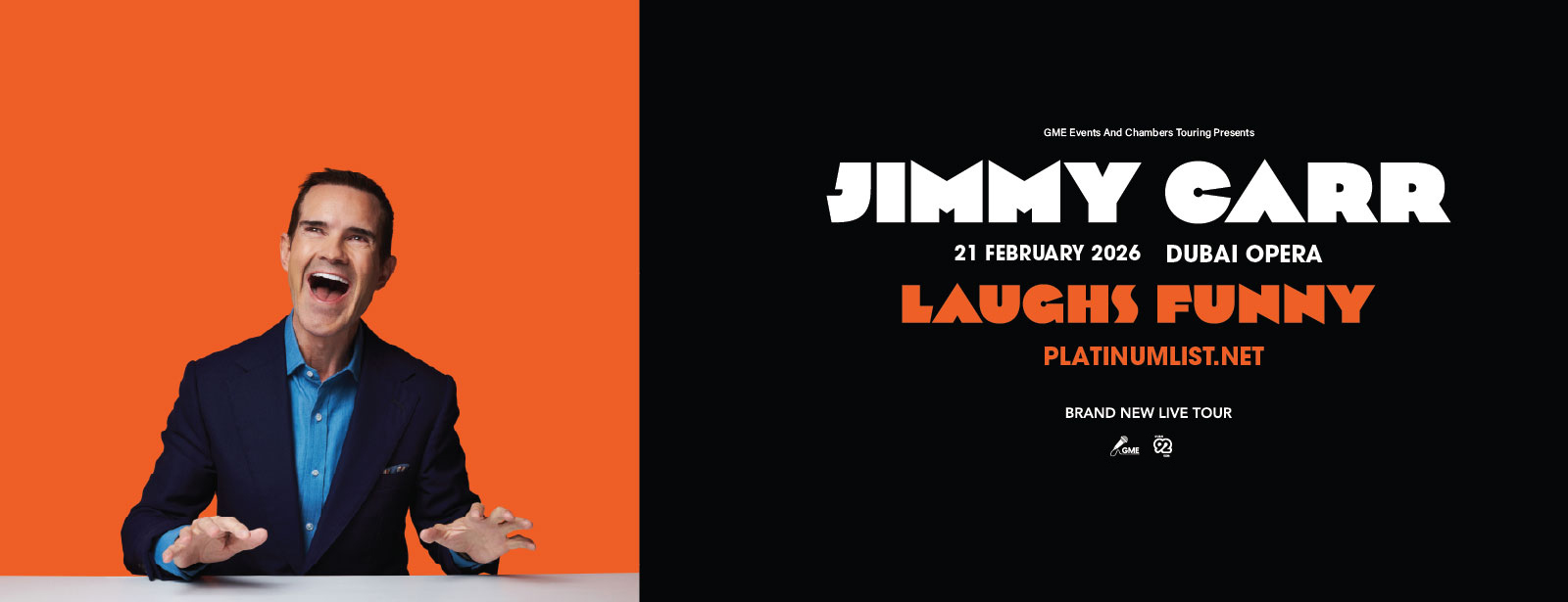 Jimmy Carr ‘Laughs Funny’ Live at Dubai Opera