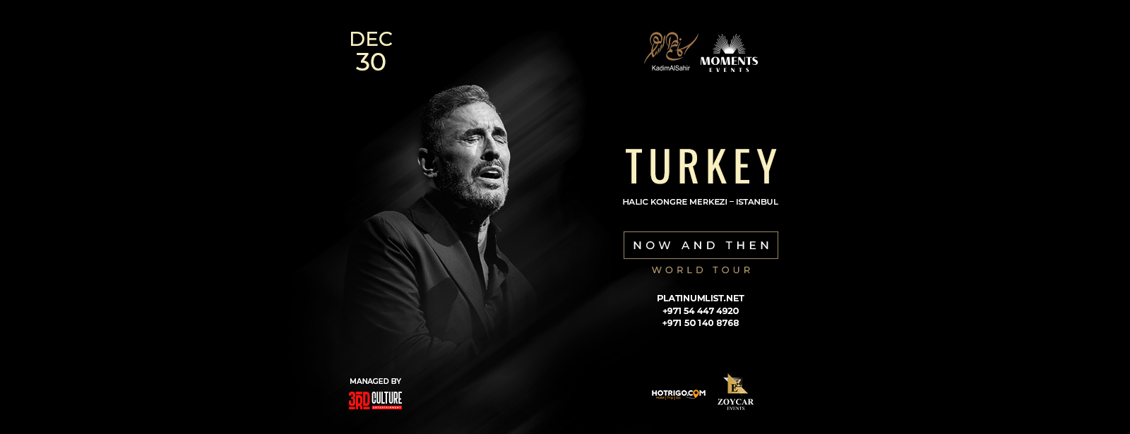 Kadim Al Sahir Live at Haliç Congress Center in Istanbul