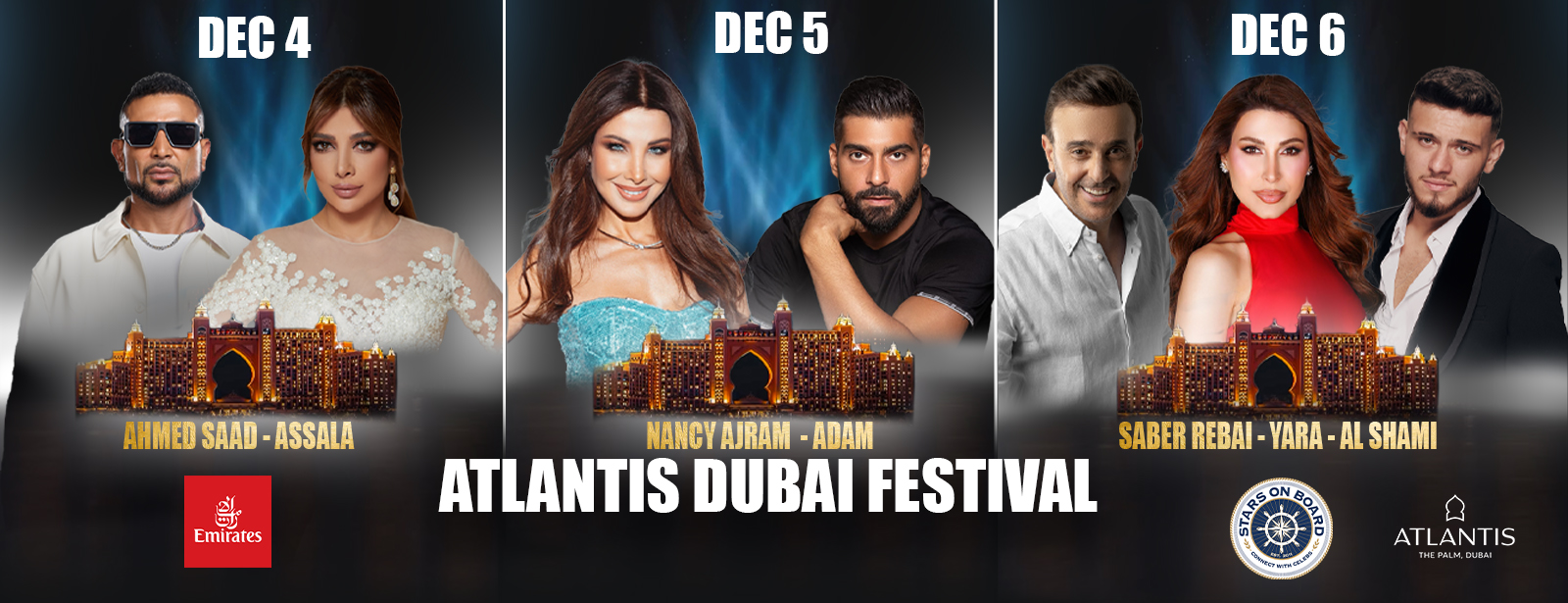 Stars on Board at Atlantis Dubai Festival