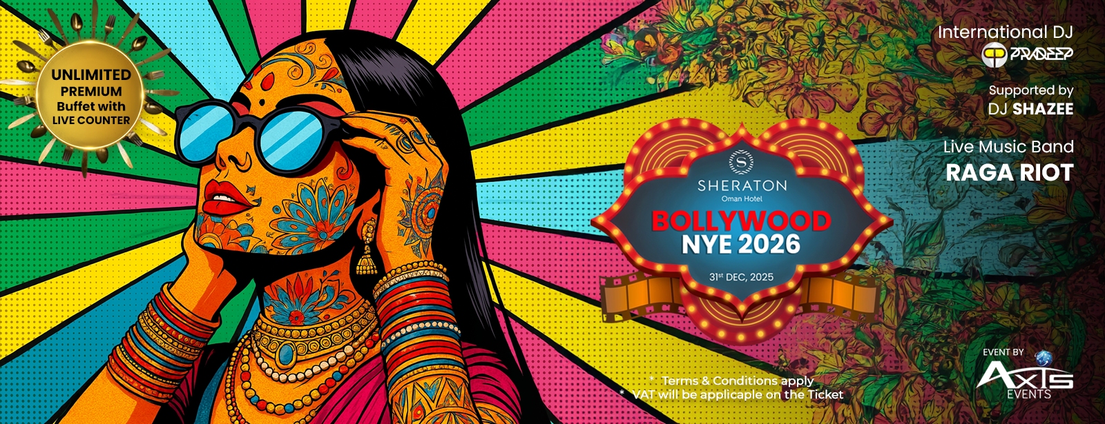 حفل بوليوود لرأس السنة الجديدة 2026 في مسقط