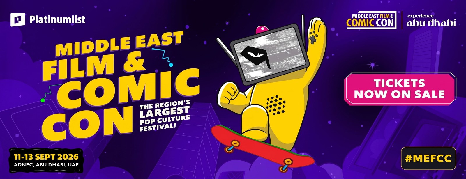 Middle East Film & Comic Con 2026 (MEFCC) in Abu Dhabi