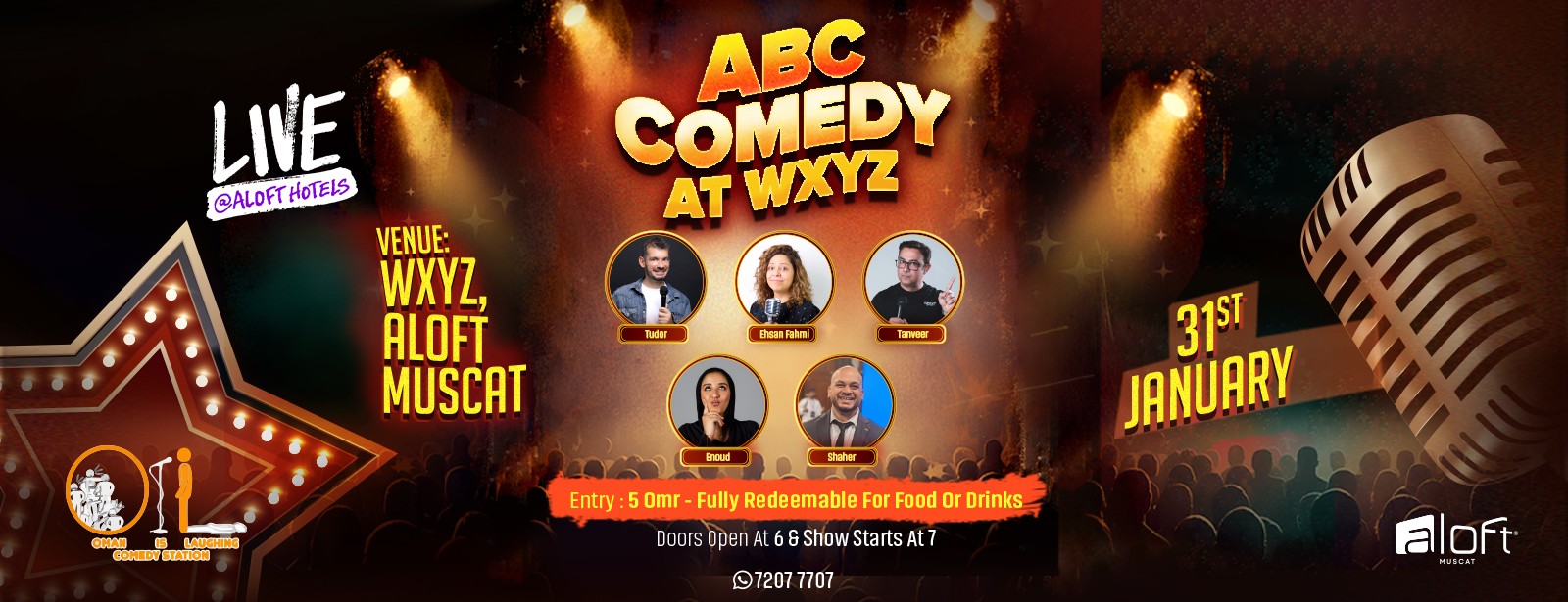 ABC Comedy At WXYZ, Oman