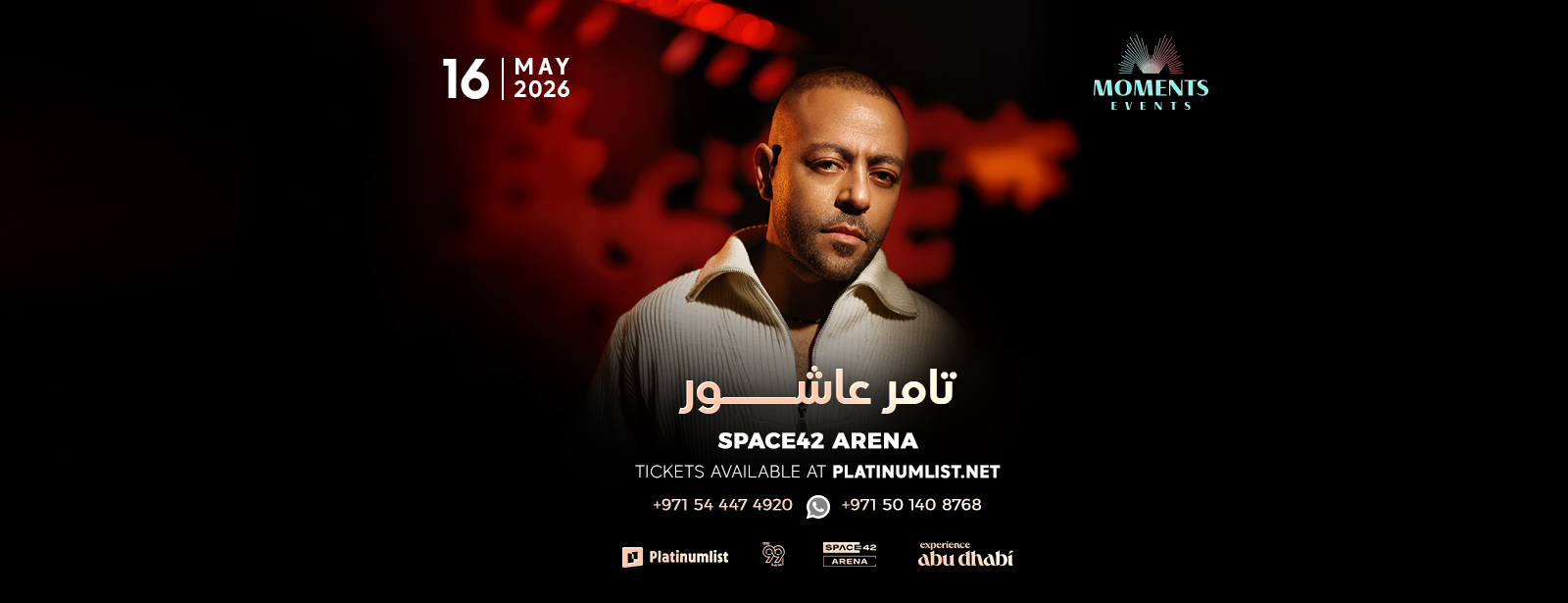 Tamer Ashour Live at Space42 Arena in Abu Dhabi
