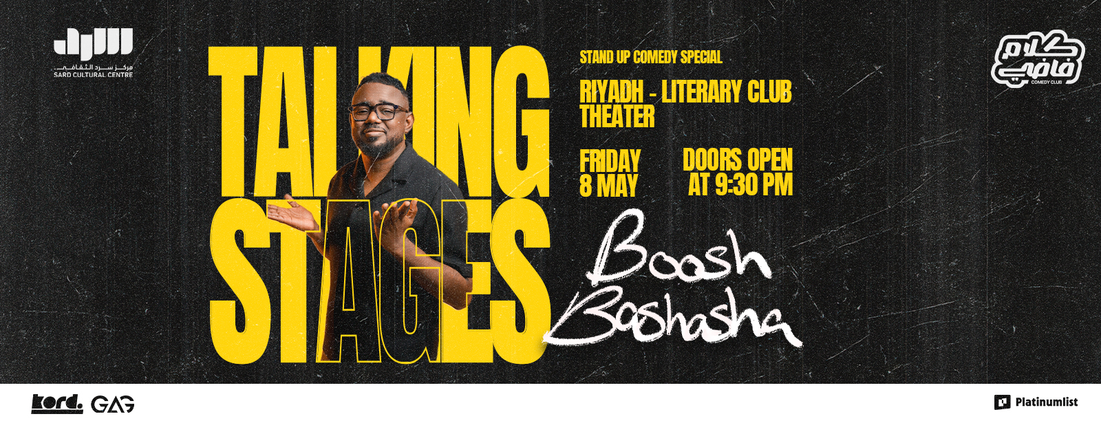 Boosh Bashasha - Stand Up Comedy Show in Riyadh