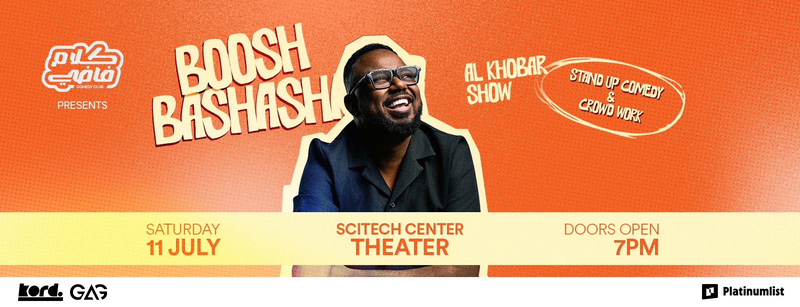Boosh Bashasha - Stand Up Comedy Show in Al Khobar