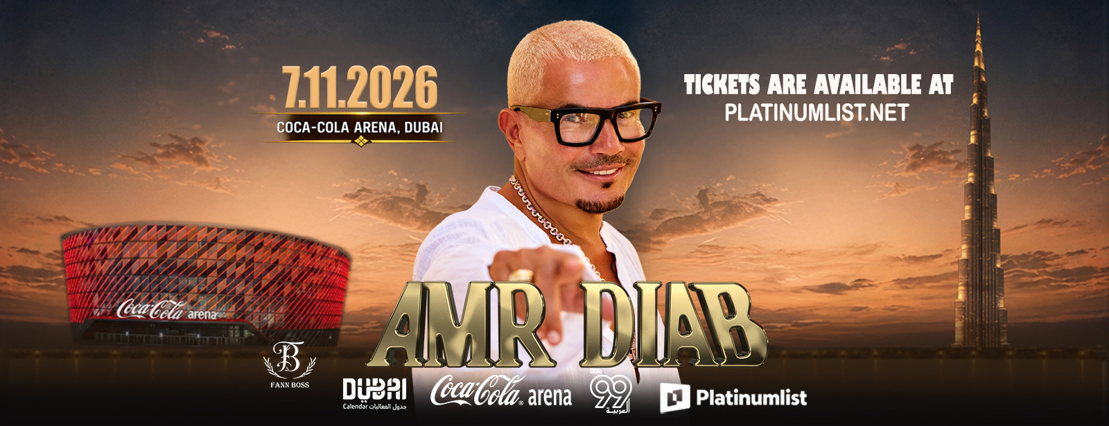 Amr Diab 2026 in Dubai