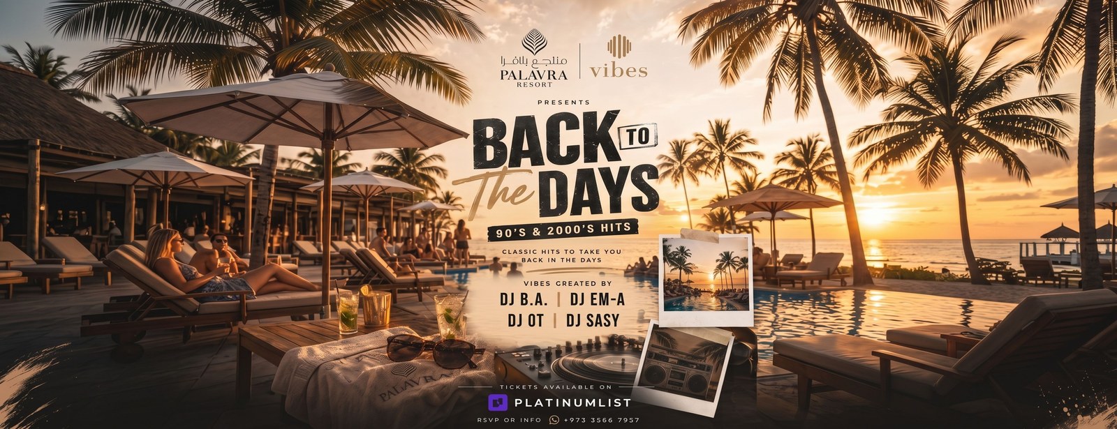 Back to The Days at Palavra Resort, Bahrain