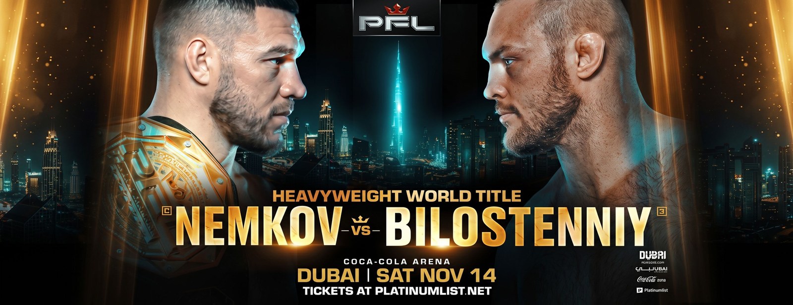 PFL Dubai: Nemkov vs. Bilostenniy – Heavyweight World Title