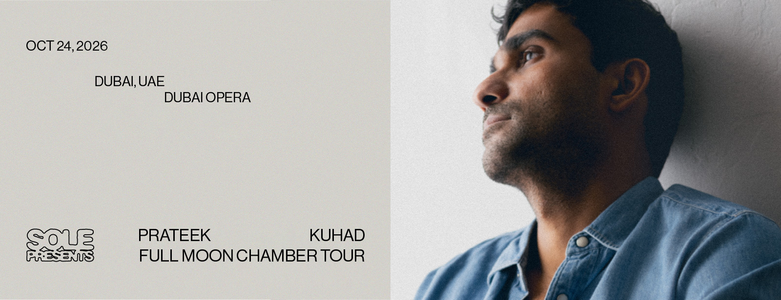 Sole présente Prateek Kuhad | Tournée Full Moon Chamber | Dubaï