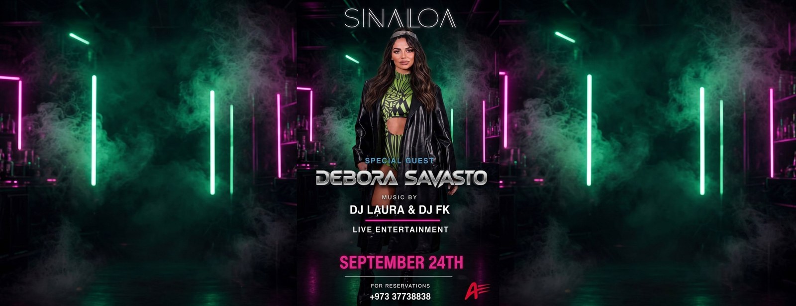 Debora Savasto live at Sinaloa Rooftop ElChapo Lounge, Bahrain