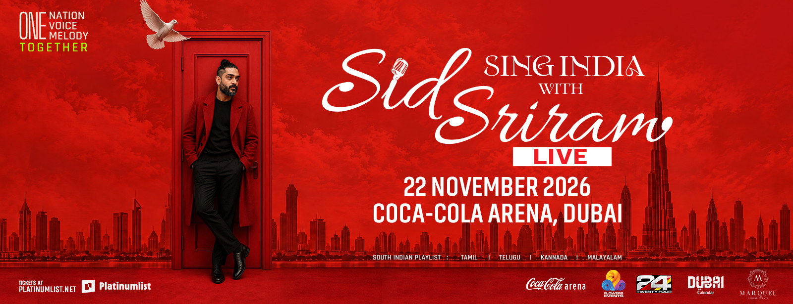 Sid Sriram - Sing India à Dubaï