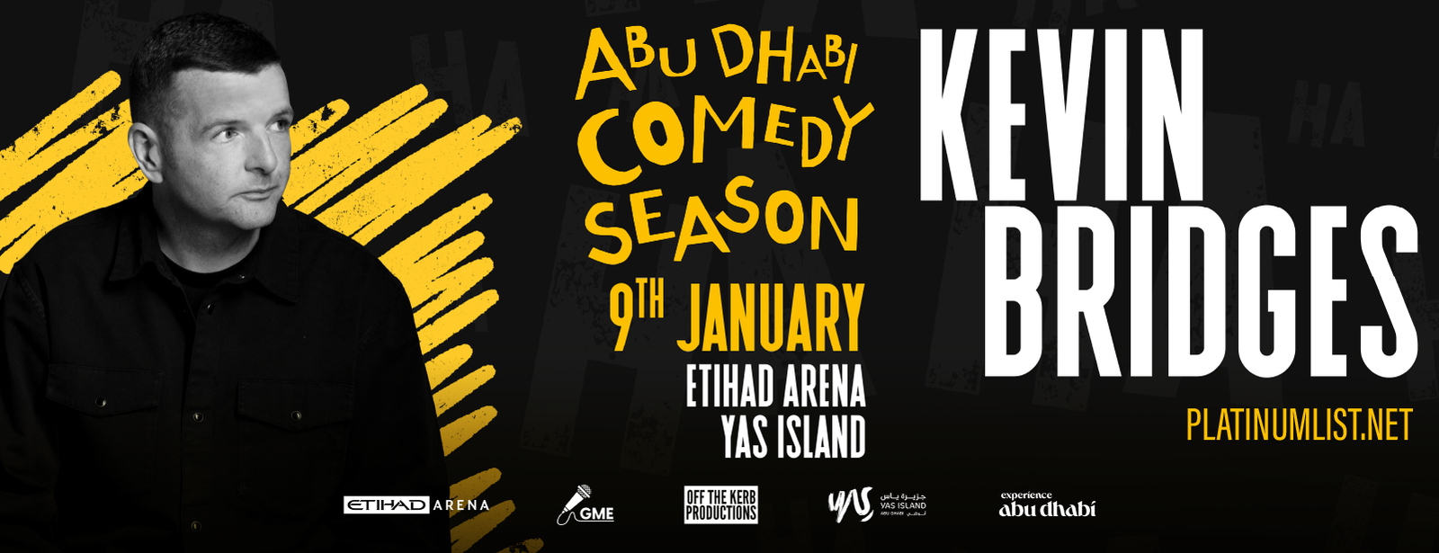Kevin Bridges at Etihad Arena in Abu Dhabi