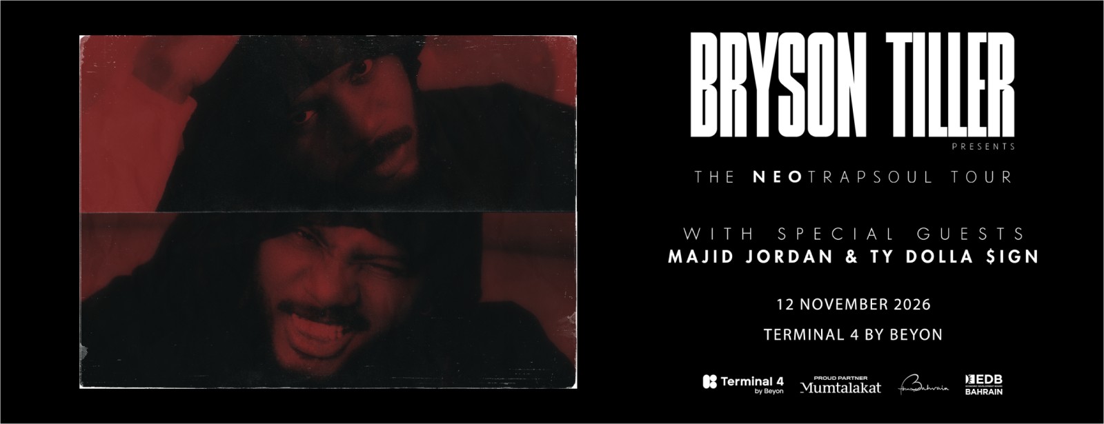 Bryson Tiller at Terminal 4 by Beyon, Exhibition World Bahrain