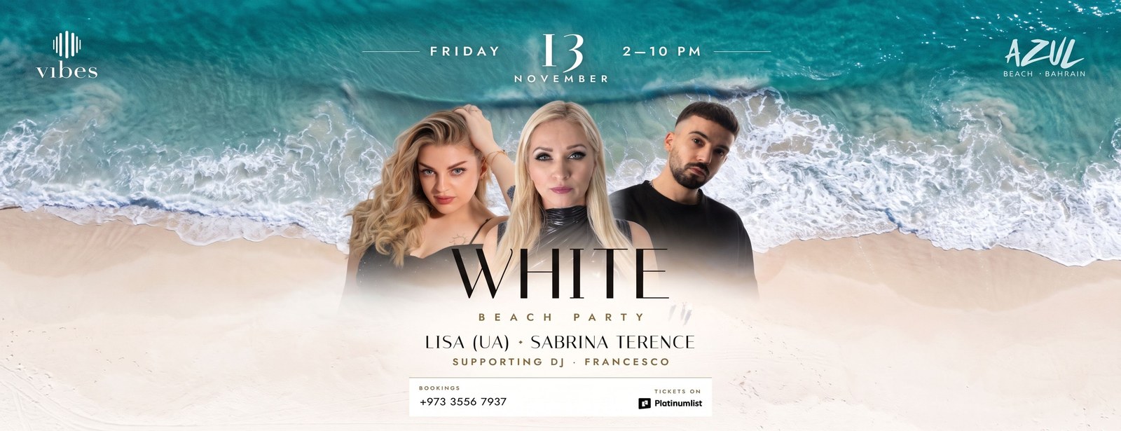 White Beach Party à Azul Beach Bahrain, Manama