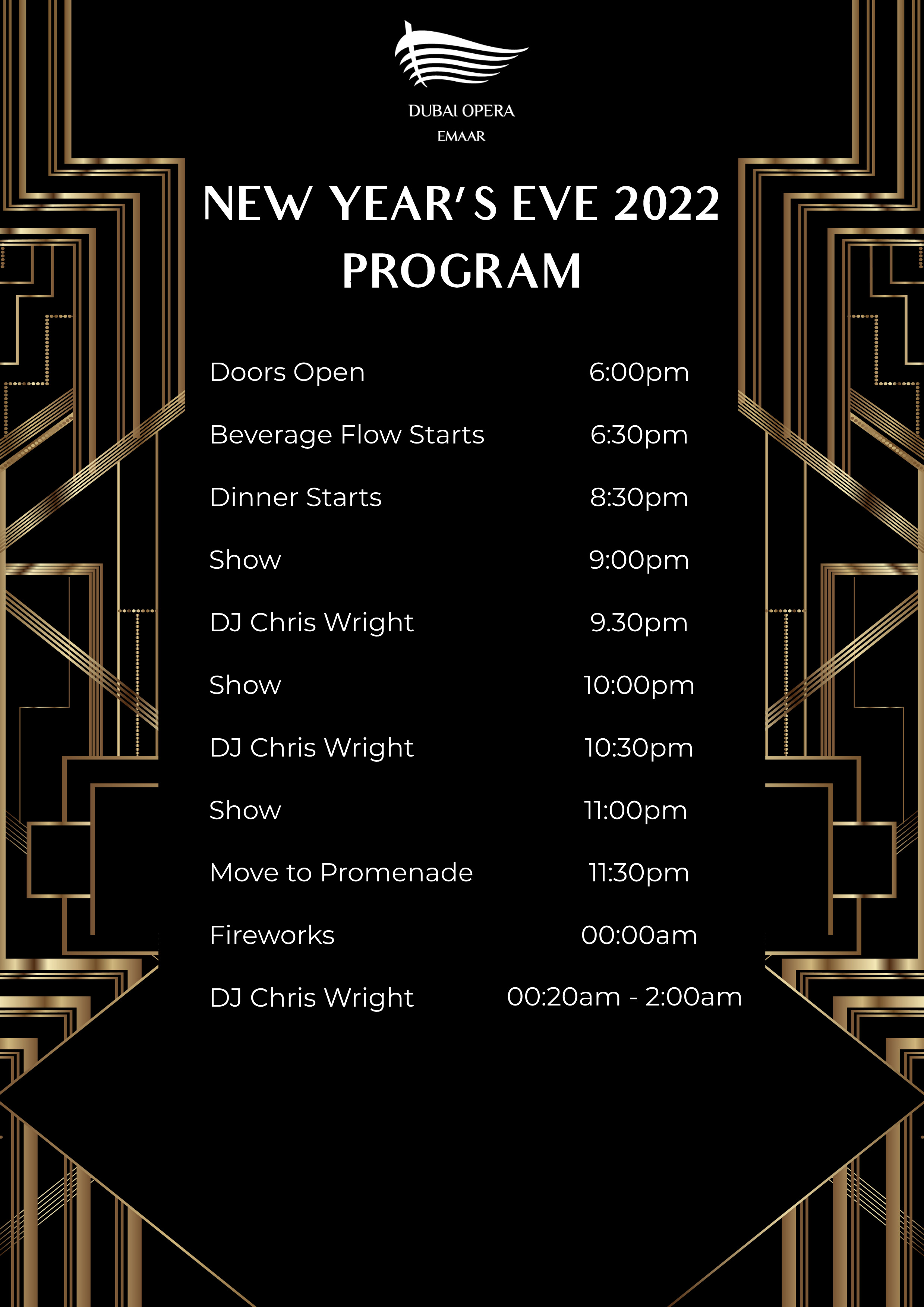 Photo from New Year's Eve 2022 Roaring 20's at Dubai Opera in Dubai: Gallery Photo 3xp6kz