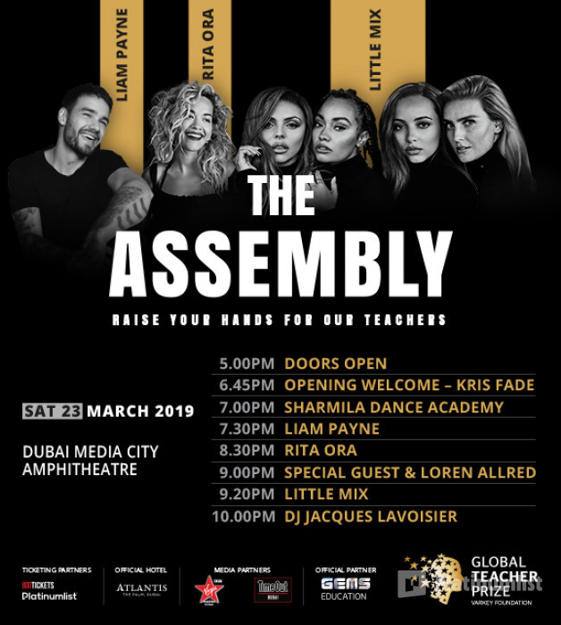 n15763 استديو الصور :دبي في The Assembly - Global Teacher Prize Concert with Liam Payne, Rita Ora and Little Mix