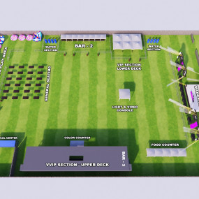 zv508b استديو الصور :دبي في Holi Sundowner 2024