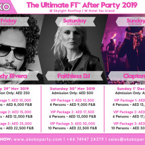 Okoko Official Grand Prix After Party w/ Sandy Rivera, Faithless DJ, Claptone in Abu Dhabi: Gallery Photo 3qx58z
