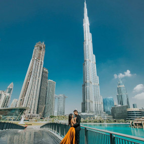 Photo from Burj Khalifa Flying Dress Videography Shoot in Dubai: Gallery Photo 35dpkd