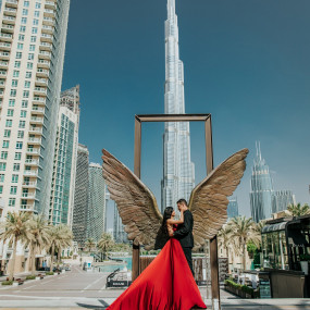 Photo from Burj Khalifa Flying Dress Videography Shoot in Dubai: Gallery Photo n6bgk9