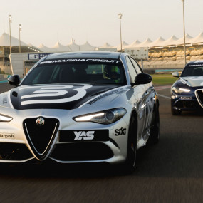 Photo from تجربة قيادة ألفا روميو جوليا كوادريفوليو في حلبة ياس مارينا in أبوظبي: Gallery Photo 3jk6wj