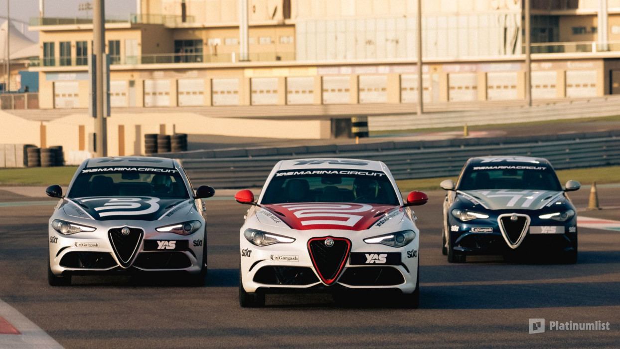 n6b1j1 استديو الصور :أبوظبي في Yas Marina Circuit Passenger Ride - Alfa Romeo Guilia Quadrifoglio