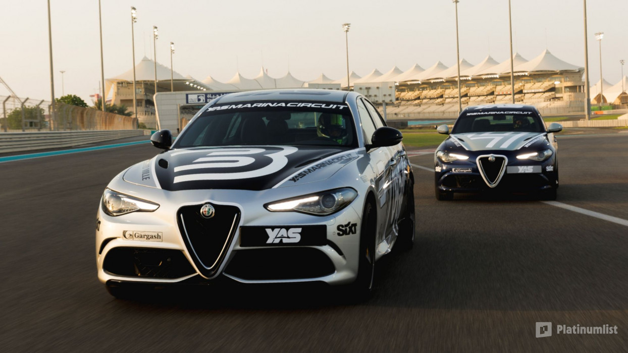 n14yp6 استديو الصور :أبوظبي في Yas Marina Circuit Passenger Ride - Alfa Romeo Guilia Quadrifoglio