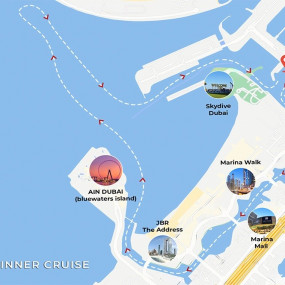 z91v9m استديو الصور :دبي في رحلة عشاء بحرية فاخرة على متن مركب شراعي في مرسى دبي مارينا