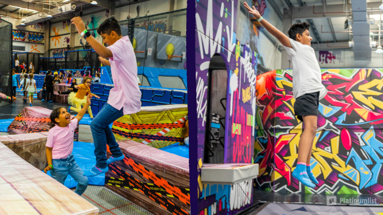 zv5w68 استديو الصور :دبي في حديقة الترامبولين والمغامرة في ستريت مانياكس القوز