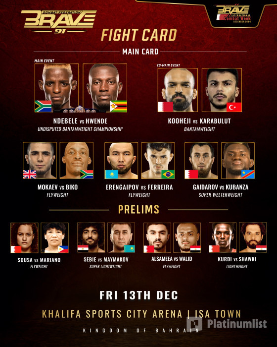 BRAVE CF 91 Mixed Martial Arts Event in Manama: Gallery Photo n14vdj