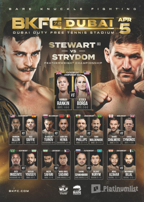 3bj815 استديو الصور :دبي في بطولة الفنون القتالية BKFC في دبي برعاية من رابطة المقاتلين العالمية دبليو إل أف
