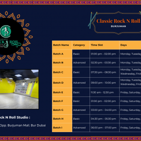 Photo de Garba Classes x Classic Rock N Roll Studio in Dubai dans Dubai : Galerie Photo 3rwg6g