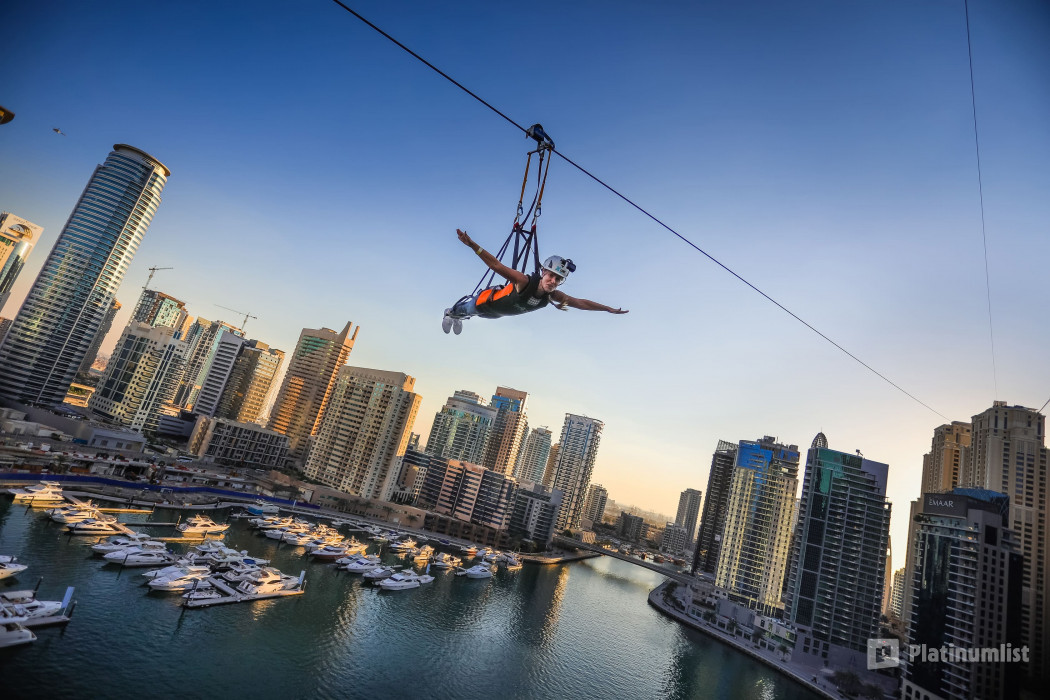 XLine Dubai Marina - The Longest Urban Zipline in The World в Дубай: Галерея фото n69k1y