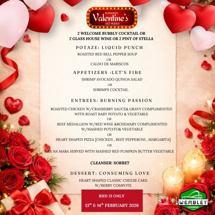 Romantic Valentine’s Couples Set Menu at Premier Hotel, Bahrain in Manama: Gallery Photo n0v9m6 Romantic Valentine’s Couples Set Menu at Premier Hotel, Bahrain in Manama: Gallery Photo n0v9m6
