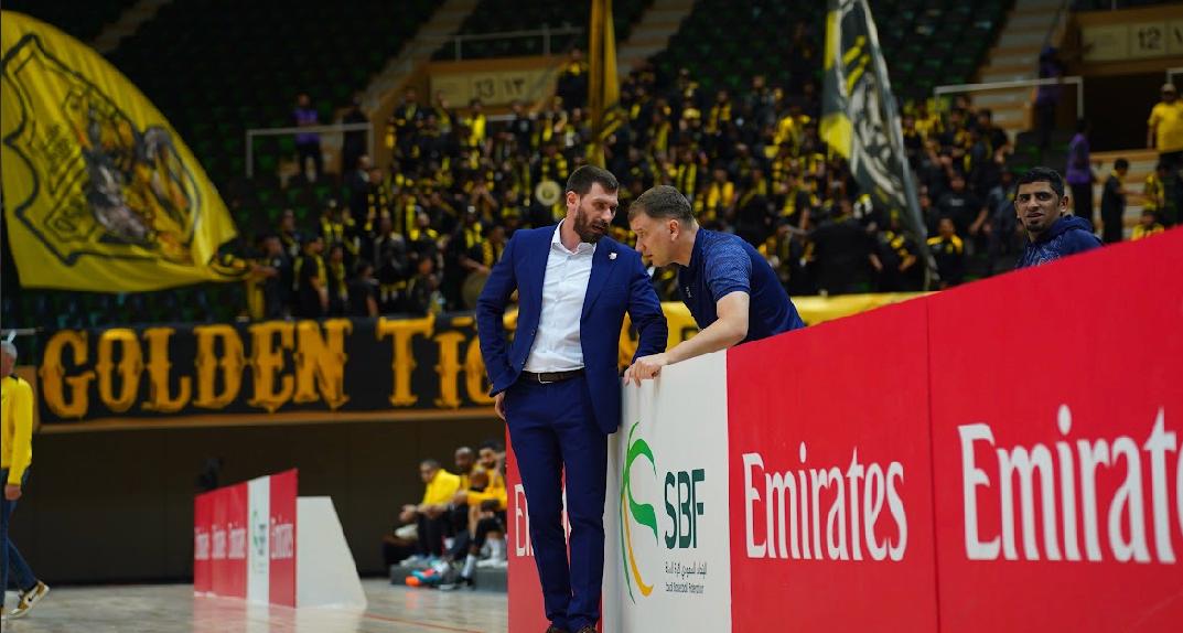 Photo from الإتحاد x العلا - بطولة المربع الذهبي السعودي لكرة السلة - 2025 / 2026 in جدة: Gallery Photo zodbx0