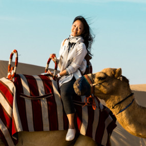 Photo from Dubai Sunset Camel Trekking With BBQ Dinner in Dubai: Gallery Photo zvmb8z