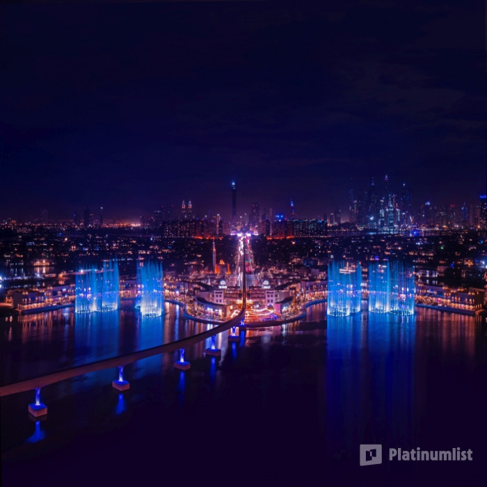 3x1v7z استديو الصور :دبي في محاولة تحطيم رقم غينيس للأرقام القياسية لأكبر نافورة في العالم