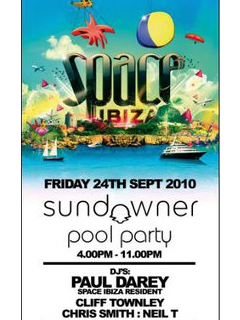 'SPACE IBIZA' - THE POOL PARTY!!!!! Crowne Plaza