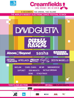 DAVID GUETTA TO HEADLINE CREAMFIELDS ABU DHABI 2010 DAVID GUETTA TO HEADLINE CREAMFIELDS ABU DHABI 2010