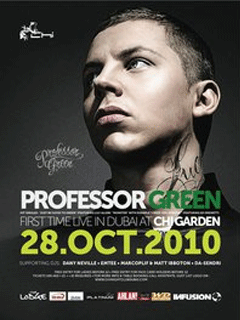 PROFESSOR GREEN FIRST TIME LIVE IN DUBAI AT CHI GARDEN PROFESSOR GREEN FIRST TIME LIVE IN DUBAI AT CHI GARDEN