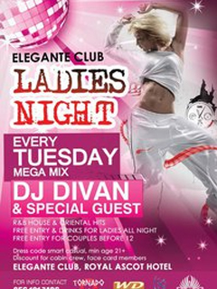 Elegante Club Ladies Night Tuesday's Elegante Club Ladies Night Tuesday's