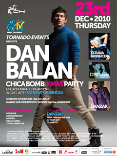 Dan Balan Live in dubai at Chi garden
