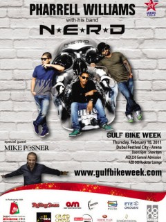 Pharrell Williams with his band N*E*R*D with special guest Mike Posner Pharrell Williams with his band N*E*R*D with special guest Mike Posner