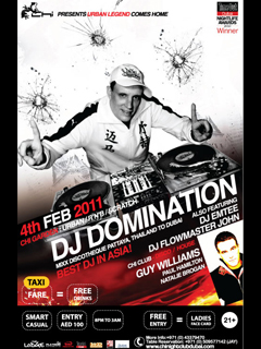 DJ DOMINATION "BEST DJ IN ASIA!" & GUY WILLIAMS COME HOME ' LIVE at CHI