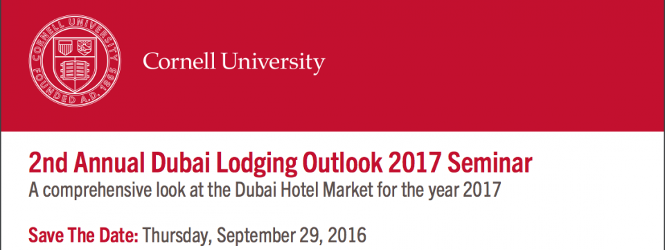 2nd Annual Dubai Lodging Outlook 2017 Seminar 2nd Annual Dubai Lodging Outlook 2017 Seminar