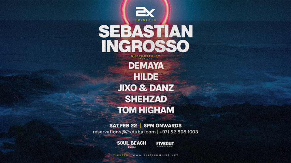 2X Presents Sebastian Ingrosso (SHM) at Soul Beach, JA The Resort