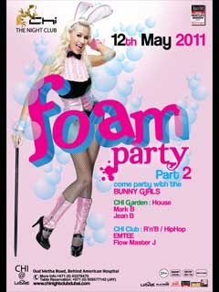 FOAM PARTY wiith BUNNY GIRLS at CHI GARDEN FOAM PARTY wiith BUNNY GIRLS at CHI GARDEN