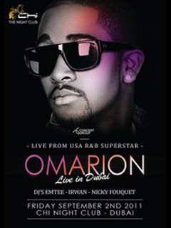 Concert Group Presents OMARION live in DUBAI at CHI